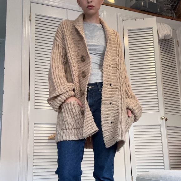 Vintage Wool Fisherman Cardigan - Picture 9 of 11